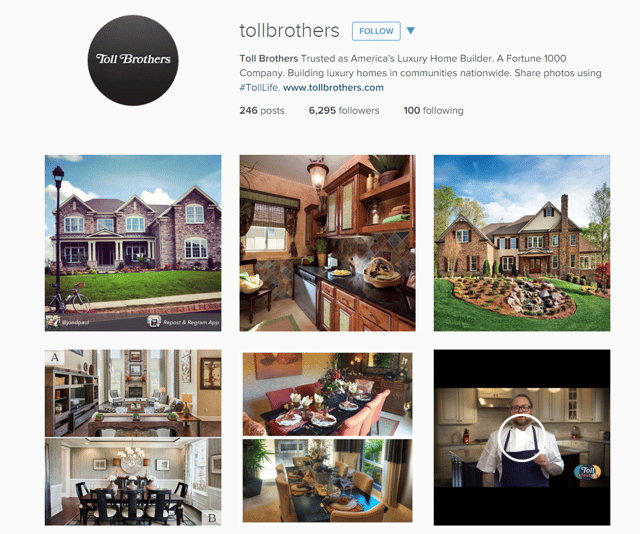 Toll Brothers Instagram